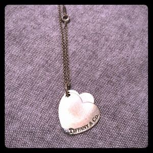 Tiffany and co double heart sterling steal
